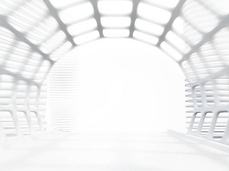 Futuristic picture of a tunnel