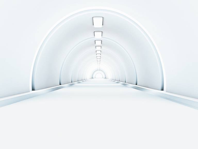 Futuristisches Bild von einem Tunnel