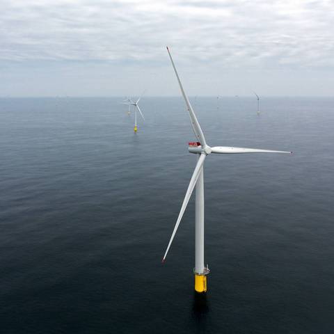 Picture of an offshore wind turbine