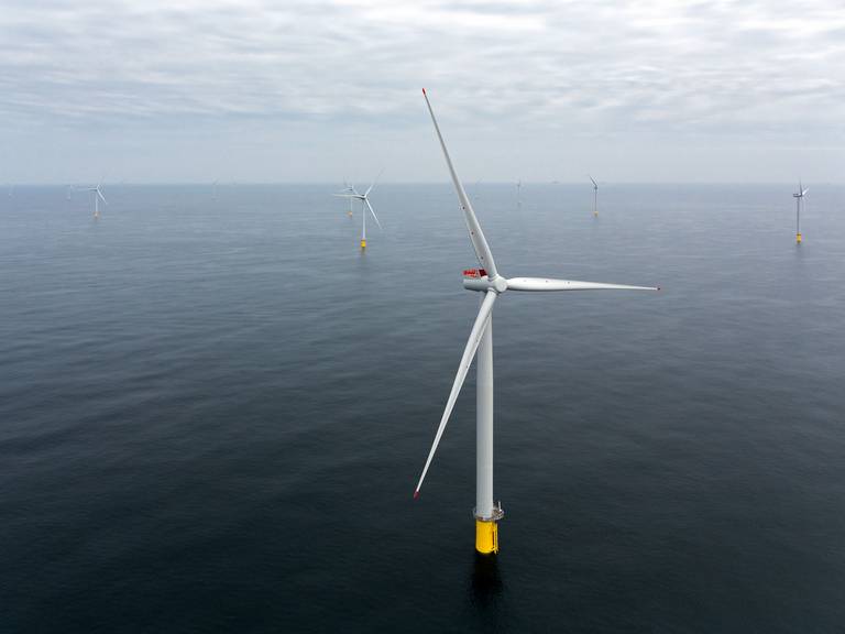 Picture of an offshore wind turbine
