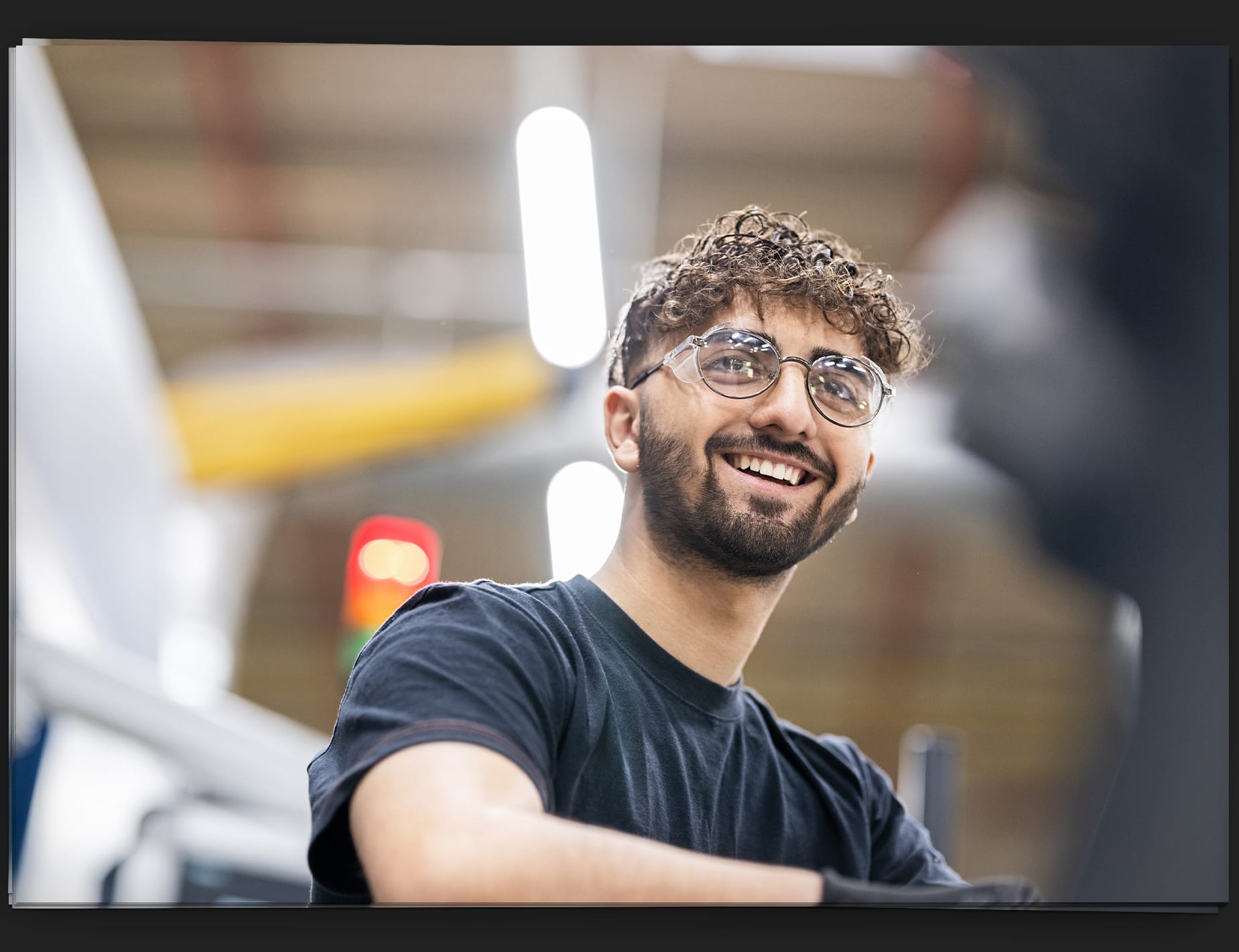 Photoshooting of apprentices at work in the wheels and castors production 1